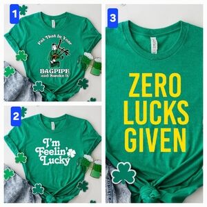 St Patricks Day Green Tees with Fun Sayings